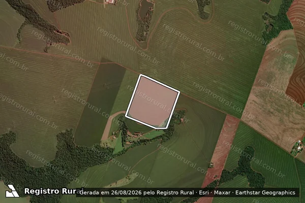 Imagem de satélite de LOTE RURAL N 02-A.1 DA GLEBA N 01 DA COLONIA SAO FRANCISCO - Gleba LOTE RURAL N°02-A.1 em Toledo - PR