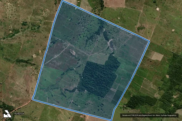 Imagem de satélite de FAZENDA SÃO FRANCISCO - Gleba B em Floresta do Araguaia - PA