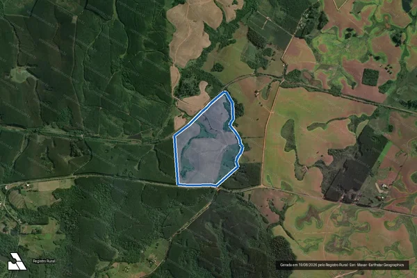 Imagem de satélite de Fazenda São Judas Tadeu - Parte 2 em General Câmara - RS