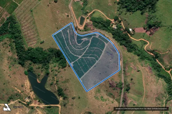 Imagem de satélite de SITIO MILAMEZ - SITIO MILANEZ- GLEBA A em Marilândia - ES