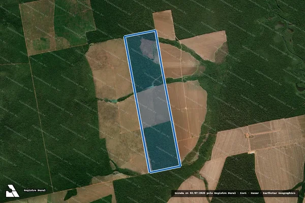 Imagem de satélite de FAZENDA SONHO REAL - 001 em São Félix do Araguaia - MT