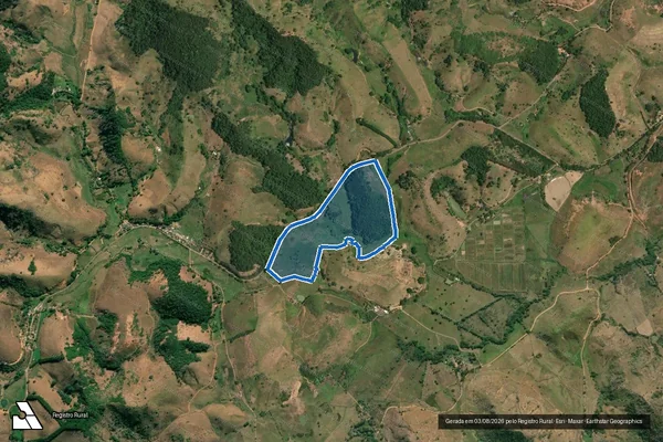 Imagem de satélite de FAZENDA VARGEM ALEGRE - Parte 3 em Porciúncula - RJ