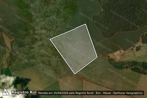 Imagem de satélite de Parte da Fazenda Mostarda - Gleba A em Sidrolândia - MS