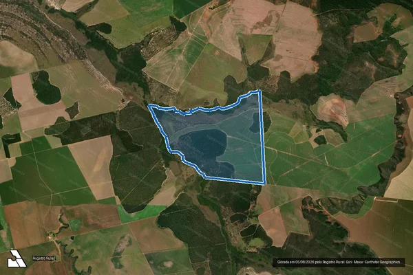 Imagem de satélite de Fazenda Babilônia, lugar denominado Jacuba, Jacubinha e Buracão  - Fazenda Babilônia, lugar denominado Jacuba, Jacubinha e Buracão em Mineiros - GO