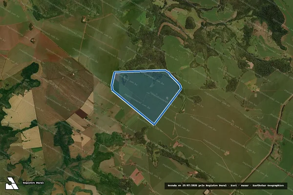 Imagem de satélite de Faz Dois Irmãos em Anastácio - MS