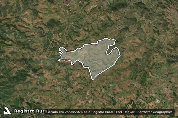 Imagem de satélite de Urupuca, Boa Vista e Água Amarela - Gleba em Itambacuri - MG