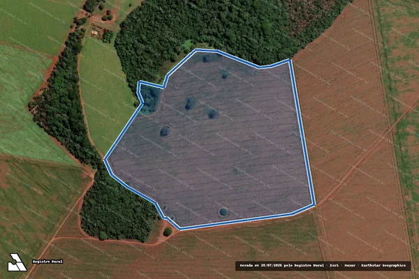 Imagem de satélite de FAZENDA ESTREITO PONTE DE PEDRAS - Gleba 06 em Montividiu - GO