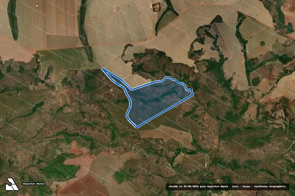 Imagem de satélite de FAZENDA UNIÃO DOIS IRMÃOS - Desm em Guiratinga - MT