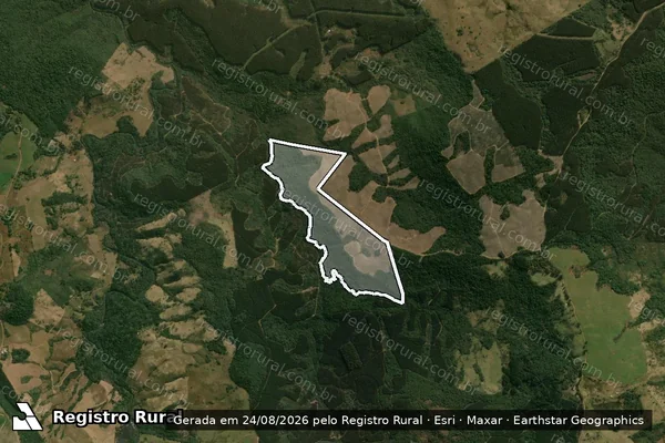 Imagem de satélite de FAZENDA FAXINAL DOS SILVÉRIOS - 001 em Pinhão - PR