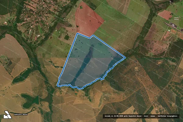 Imagem de satélite de Fazenda Douradinho - MATRICULA 83923-GLEBA I em Uberlândia - MG