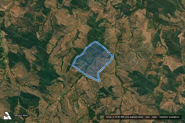 Imagem de satélite de Fazenda RAPOSO - Parte 1 em Rio Vermelho - MG