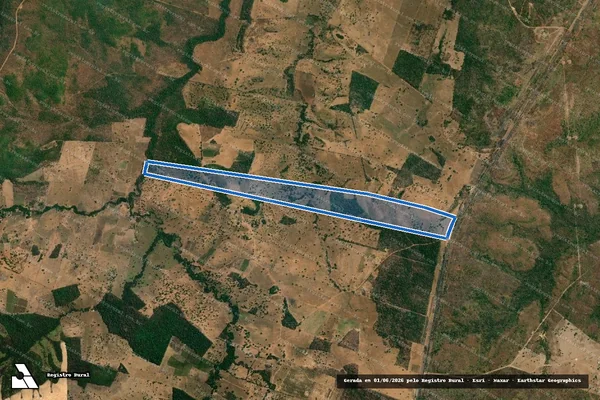 Imagem de satélite de LOTE Nº 37-H, DESM. DO LOTE Nº 37 DO LOTº MATA, FLS 06 - FAZENDA UNIÃO II em Rio dos Bois - TO