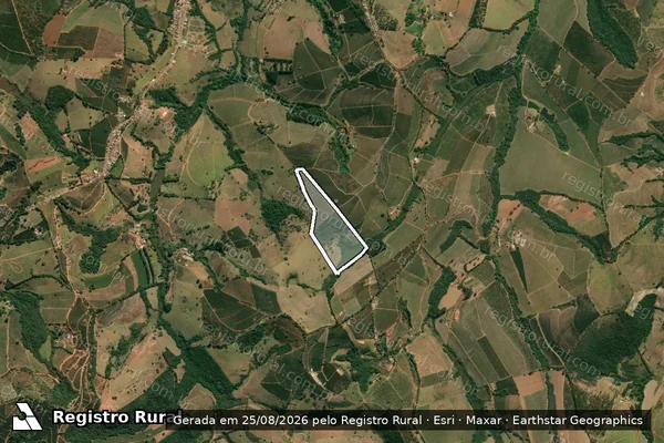 Imagem de satélite de CHACARA DO CHÁ - Parte 1 em Campanha - MG