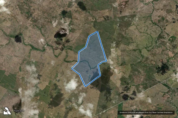 Imagem de satélite de FAZENDA POÇO D?AGUA - Parte 1 em Rafael Jambeiro - BA