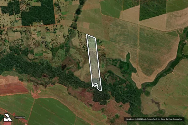 Imagem de satélite de Lote 49 ? Projeto de Assentamento Campo Verde - Lote 49 em Terenos - MS