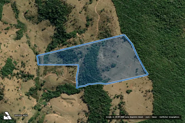 Imagem de satélite de Fazenda Tabocal - GLEBA 01 em Passos - MG