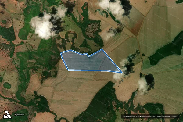 Imagem de satélite de Fazenda Recanto da Serra - Parte 1 em Serranópolis - GO