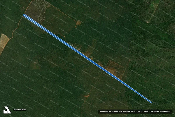 Imagem de satélite de FAZENDA SÃO PEDRO I em Cláudia - MT