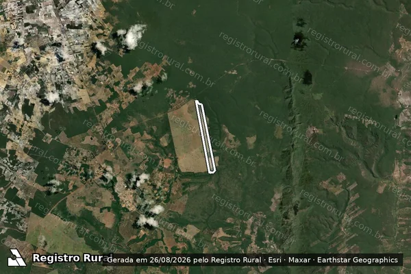 Imagem de satélite de FAZENDA SAFRA - Parte 1 em Bonito - BA
