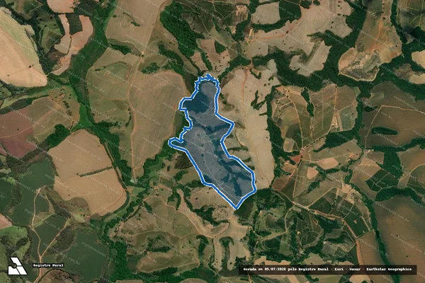 Imagem de satélite de Fazenda Santa Terezinha - Fazenda Santa Terezinha em Três Corações - MG