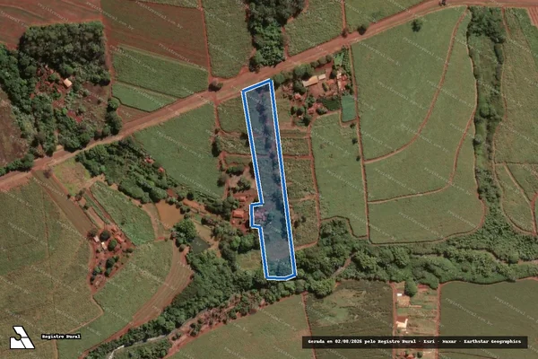 Imagem de satélite de Sitio Santa Rosa Gleba B em Jaboticabal - SP