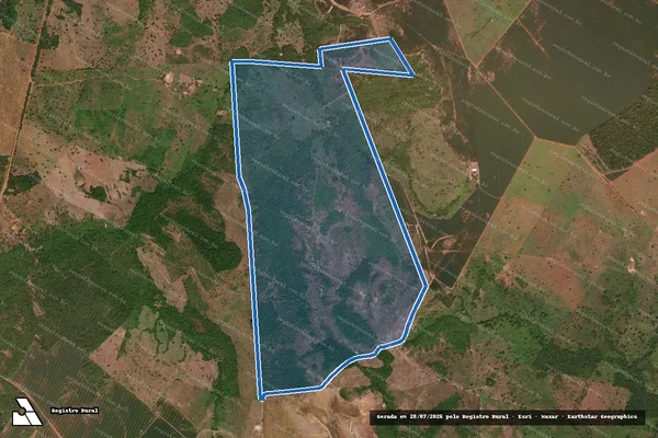 Imagem de satélite de FAZENDA FLOR DA MATA - Parte 1 em Conceição do Araguaia - PA