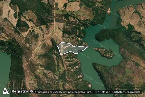 Imagem de satélite de FAZENDA SAPÉ DE BAIXO - 07 em Caldas Novas - GO