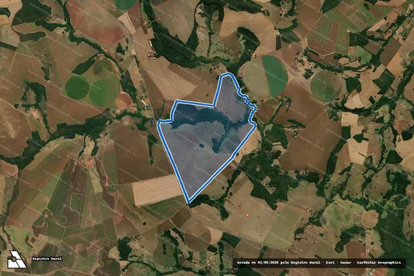 Imagem de satélite de FAZENDA CUIABANOS em Orizona - GO