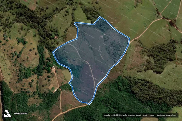 Imagem de satélite de FAZENDA CAETÉ - Gleba B em Pratinha - MG