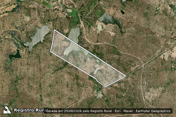 Imagem de satélite de SITIO MARACUJA ? LOTE  - Parte 1 em Jaguaribe - CE