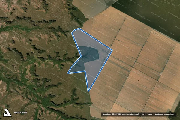 Imagem de satélite de FAZENDA RIBEIRÃO VII - Parcela 1 em Baixa Grande do Ribeiro - PI
