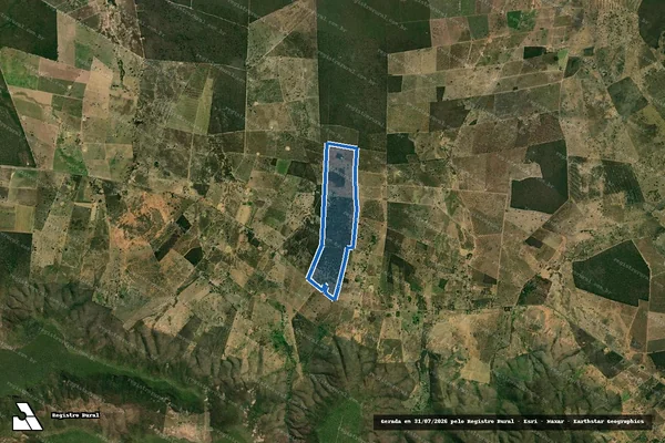 Imagem de satélite de FAZENDA BELA SOMBRA - 001 em Angical - BA