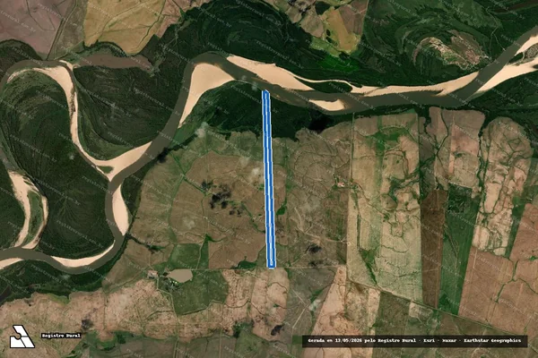Imagem de satélite de Fazenda Santa Virgem - Fazenda Santa Virgem em Alegrete - RS