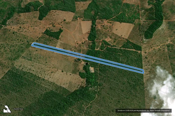 Imagem de satélite de FAZENDA PEQUIZEIRO - PARTE 03 em Santa Terezinha do Tocantins - TO