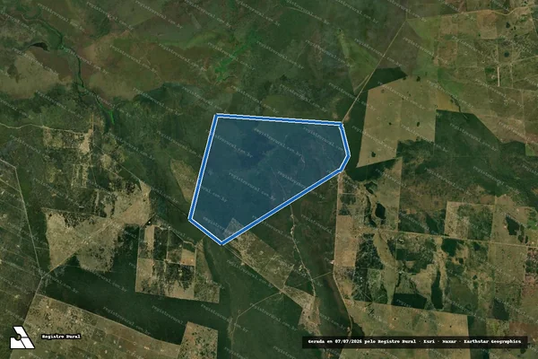 Imagem de satélite de Fazenda Santa Helena - Parte ? 03 em Porto Murtinho - MS