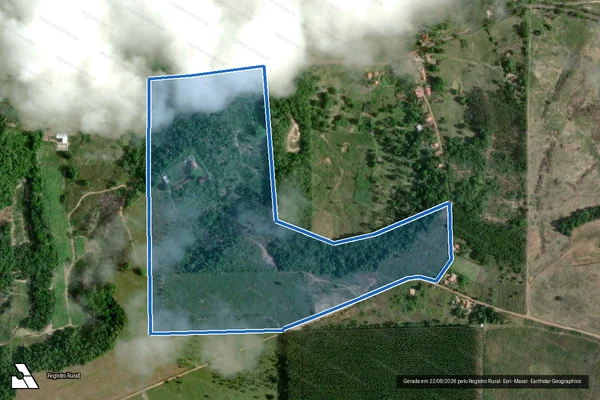 Imagem de satélite de FAZENDA TRÊS IRMÃOS - Parte 1 em Araçás - BA