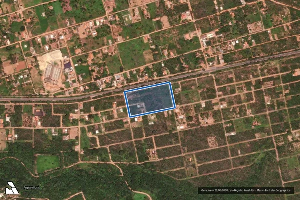 Imagem de satélite de Chacreamento Interlagos II - Gleba 7 em Brasília de Minas - MG