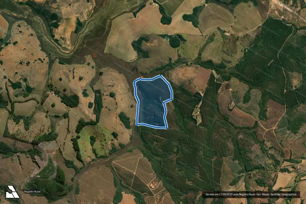 Imagem de satélite de Fazenda Sagrada Terra II - PARTE 1 em São Tiago - MG