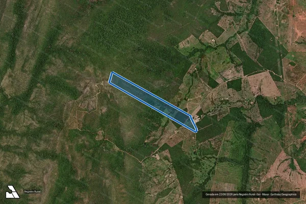 Imagem de satélite de FAZENDA PINTA BRANCA - Gleba 06 em Jaú do Tocantins - TO