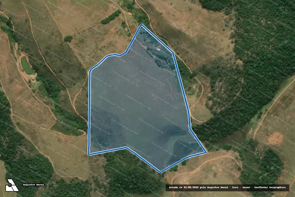 Imagem de satélite de SITIO DO RETIRO - Parte 1 em Paraíba do Sul - RJ