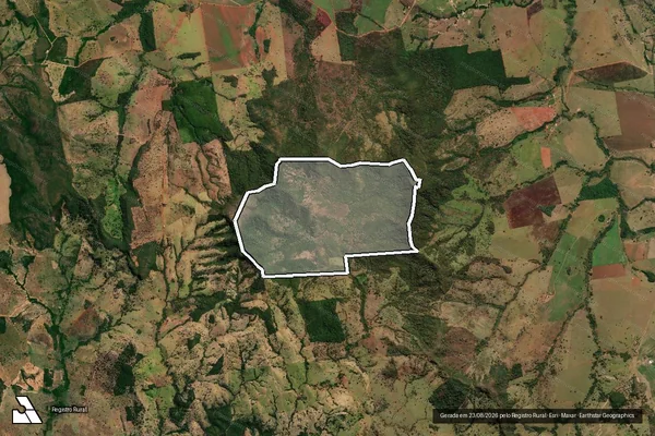 Imagem de satélite de FAZENDA MORRO ALTO - 001 em Ivolândia - GO