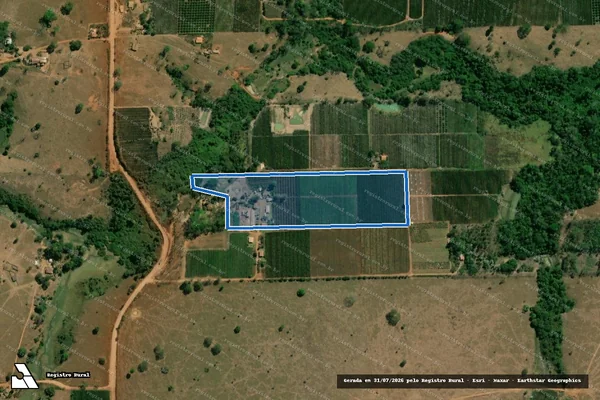 Imagem de satélite de LOTE 29A3-2 - GLEBA 10 ? P.I.C. GY-PARANÁ - SETOR GY-PARANÁ - Parte 1 em Cacoal - RO
