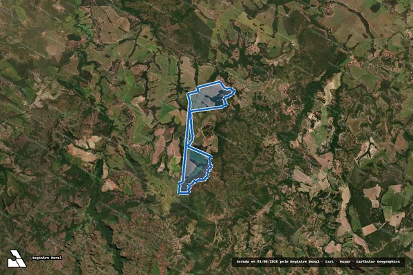 Imagem de satélite de Fazenda Cana Verde - Matrícula 3.777, Antônio F. Cruvinel. em Doverlândia - GO