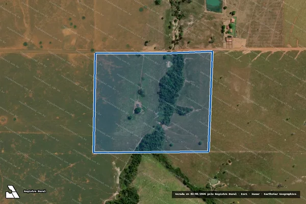 Imagem de satélite de Sítio Palmeira das Missões - Sítio Palmeira das Missões em Nova Canaã do Norte - MT