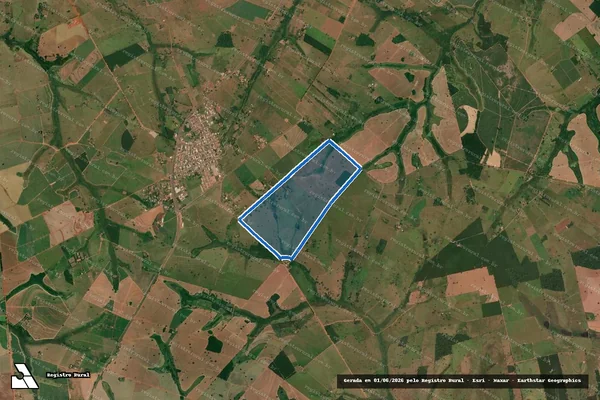 Imagem de satélite de FAZENDA ECATU em Fernandópolis - SP