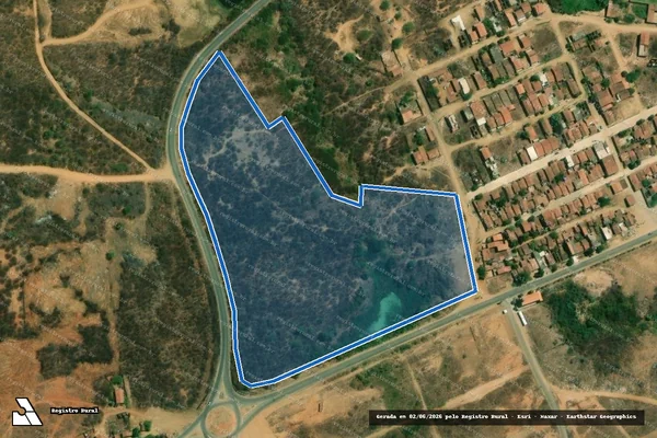 Imagem de satélite de SITIO PAU DE LEITE - PARCELA 02 em Catolé do Rocha - PB