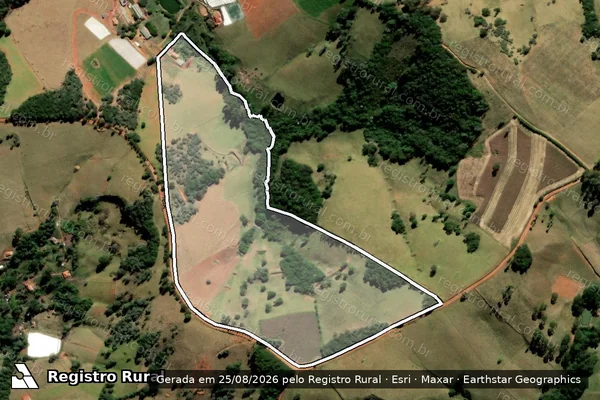 Imagem de satélite de SITIO SANTA RITA - Gleba 03 em Bueno Brandão - MG