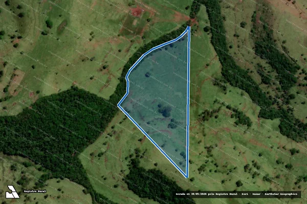 Imagem de satélite de LOTE DE TERRAS Nº 52 - Matrícula 6335 em Altamira do Paraná - PR