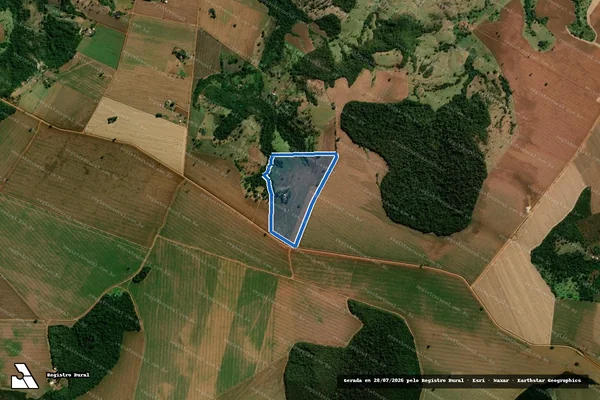 Imagem de satélite de Lote 43 ? Projeto de Assentamento Três Pontes - LOTE 43 em Perolândia - GO