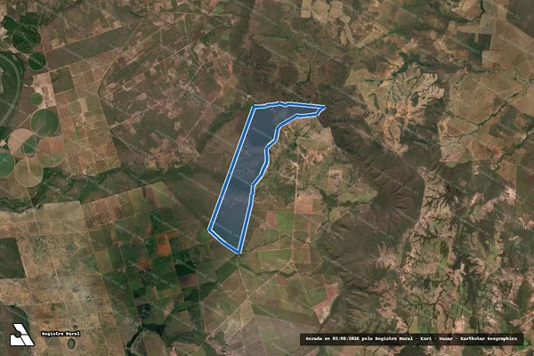 Imagem de satélite de FAZENDA MÃE DÁGUA - Parte 2 em Várzea da Palma - MG